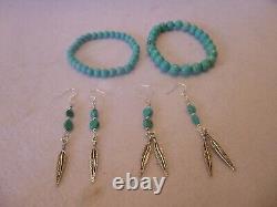 10 Piece Native American Southwestern Vintage Turquoise & Gemstone Jewelry Lot