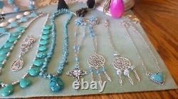 24 Piece Native American Southwestern Vintage to Modern Turquoise Jewelry Lot