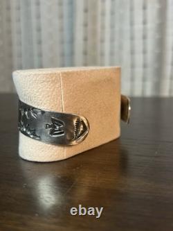 24g Vintage Native American Sterling Silver Cuff Marked TLS