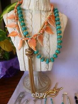 25 Piece Native American Southwestern Vintage Turquoise & Gemstone Jewelry Lot
