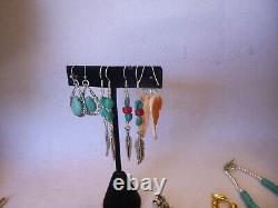 25 Piece Native American Southwestern Vintage Turquoise & Gemstone Jewelry Lot