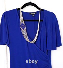 30 Native American 925 sterling liquid silver lapis necklace 20-strand 60g vtg