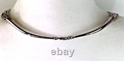 30 Native American 925 sterling liquid silver lapis necklace 20-strand 60g vtg