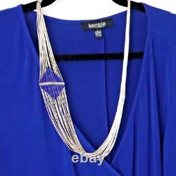 30 Native American 925 sterling liquid silver lapis necklace 20-strand 60g vtg