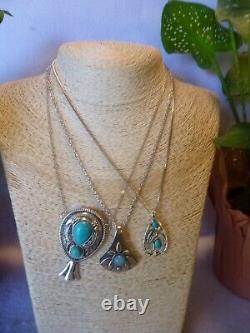 32 Piece Native American Southwestern Vintage Turquoise & Gemstone Jewelry Lot