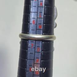 5 native american navajo jewelry STERLING SILVER assorted size Vtg ring lot 22g