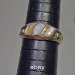 5 native american navajo jewelry STERLING SILVER assorted size Vtg ring lot 22g
