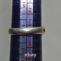 5 native american navajo jewelry STERLING SILVER assorted size Vtg ring lot 22g