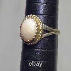 5 native american navajo jewelry STERLING SILVER assorted size Vtg ring lot 22g