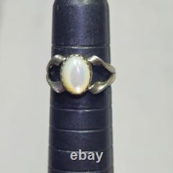 5 native american navajo jewelry STERLING SILVER assorted size Vtg ring lot 22g