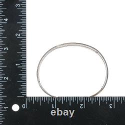 6.25 Vintage Native American Sterling feather cuff bracelet