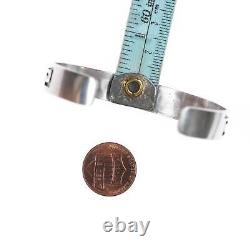 6.25 Vintage Native American overlay style sterling cuff bracelet