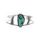 6.5 Vtg Navajo Sterling Silver Turquoise Cuff Bracelet Native American Old Pawn