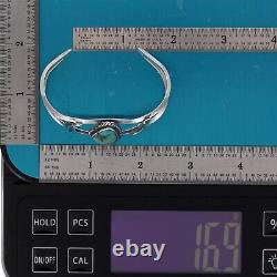 6.5 Vtg Navajo Sterling Silver Turquoise Cuff Bracelet Native American Old Pawn