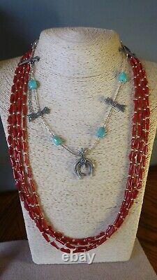 7 Piece Vintage Native American Southwestern Turquoise And Sterling Jewelry Lot