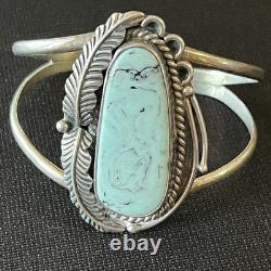 $800 VTG Sterling Silver Turquoise Navajo SetBracelet, Pendant and Necklace