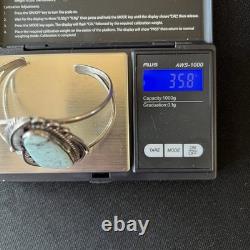$800 VTG Sterling Silver Turquoise Navajo SetBracelet, Pendant and Necklace