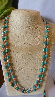 8 Piece Native American Southwestern Vintage Gemstone Sterling Silver Necklaces