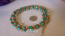 8 Piece Native American Southwestern Vintage Gemstone Sterling Silver Necklaces