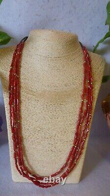 8 Piece Native American Southwestern Vintage Gemstone Sterling Silver Necklaces