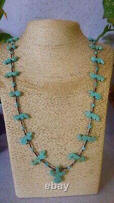 8 Piece Native American Southwestern Vintage Gemstone Sterling Silver Necklaces