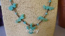 8 Piece Native American Southwestern Vintage Gemstone Sterling Silver Necklaces