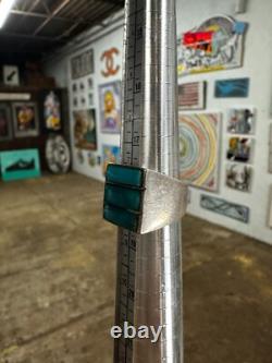 925 Sterling Silver Vintage Turquoise Ring Native American Size 8