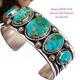 ALBERT JAKE Turquoise Bracelet SONORAN GOLD Sterling Silver Native American ROW