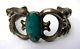 ANTIQUE NAVAJO TRADE SILVER and TURQUOISE BRACELET! SIGNED