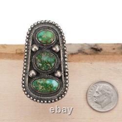 A+ CALVIN MARTINEZ Turquoise Ring SONORAN GOLD Totem 8 Sterling Silver INGOT