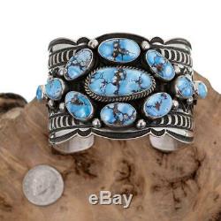 A+ GOLDEN HILL Turquoise Bracelet Sterling Silver ANDY CADMAN Native American