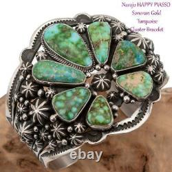 A+ Turquoise Bracelet Sterling Silver SONORAN GOLD Horseshoe HAPPY PIASSO