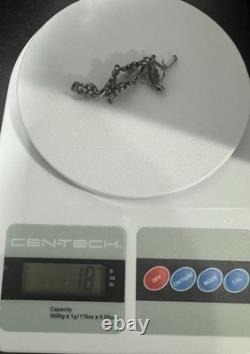 Adorable VTG Native American Sterling Turquoise Floral Bracelet Sold As Is