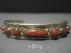 Amazing Vintage Navajo Turquoise Sterling Silver Bracelet Old