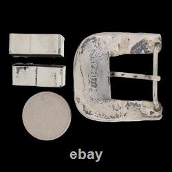 Angelita Cheama Zuni Sterling Silver Turquoise Native Western Ranger Belt Buckle