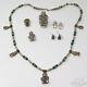 Assorted Vintage Sterling Silver Native American Storyteller Jewelry Set 27059