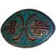 Astute WILLIAM SINGER NAVAJO VINTAGE STERLING TURQUOISE CORAL CHIP INLAY BUCKLE