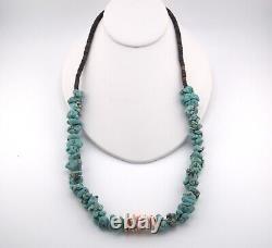 Authentic Vintage Native American Turquoise Necklace Handmade Navajo Jewelry