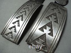 Authentic Vintage Navajo Tommy Jackson 1987 Sterling Silver Concho Belt