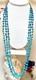 BEAUTIFUL Vintage Native American Sterling Silver Turquoise 3 Strand Necklace