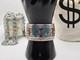 Beautiful Native American Vintage Sterling Silver Jewelry Cuff Turquoise Inlay