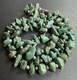 Beautiful Vintage Navajo Green Turquoise Nugget Choker Petite Necklace 17.5#273