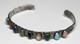 Beautiful Vintage Navajo Sterling Cuff, 9 Stone Setting. Signed. 925 Cuff