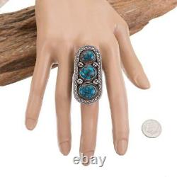 CALVIN MARTINEZ Turquoise Ring EGYPTIAN PRINCE Totem 8 Sterling Silver INGOT
