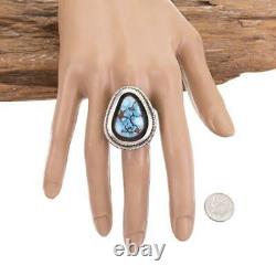 CALVIN MARTINEZ Turquoise Ring GOLDEN HILL Sterling Silver INGOT Navajo Handmade