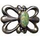 CAPTIVATING VINTAGE Francis Begay Cerrillos Turquoise STERLING SILVER Brooch