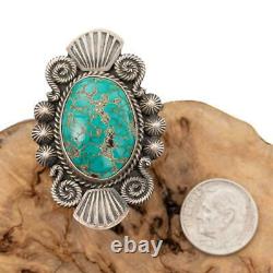 CARICO LAKE Turquoise RING Sterling Silver Michael Calladitto 6 Native American