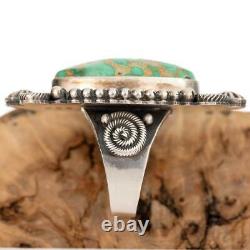 CARICO LAKE Turquoise RING Sterling Silver Natural Michael Calladitto 8 3/4