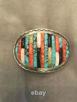 Carlos Eagle Belt Buckle Vintage Native American Jewelry Hand Crafted Rare LOOK