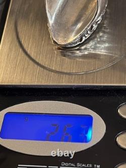 Cast Vintage Turquoise And Sterling Ring Unsigned Southwestern Style Size 10